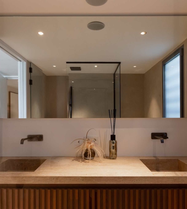 Resa estates Ibiza for sale Talamanca luxury apartment duplex bathroom sink.jpg